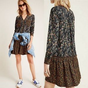 Anthropologie Maeve Margie button Front Tunic